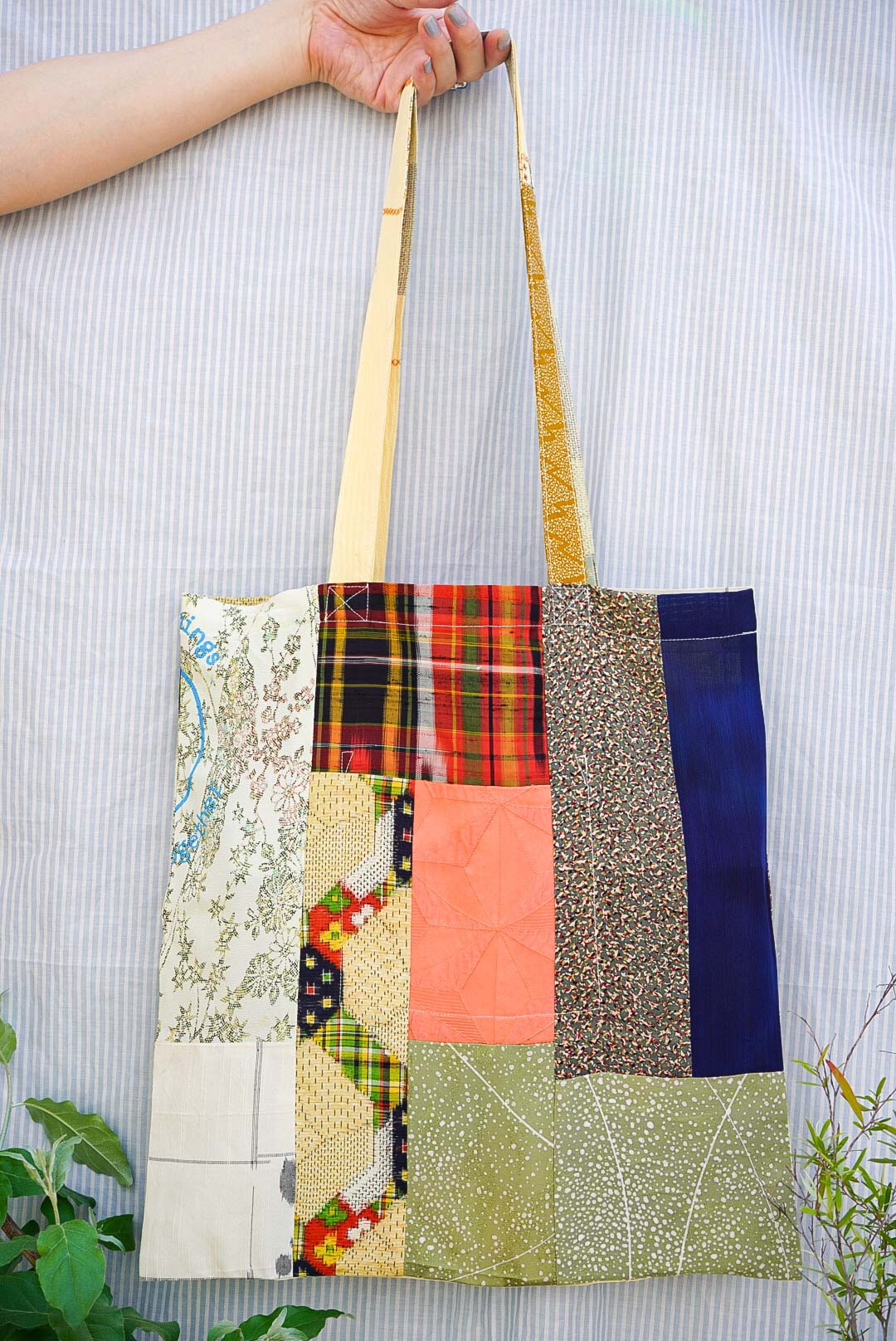 Kimono Patchwork Tote Bag A3-10