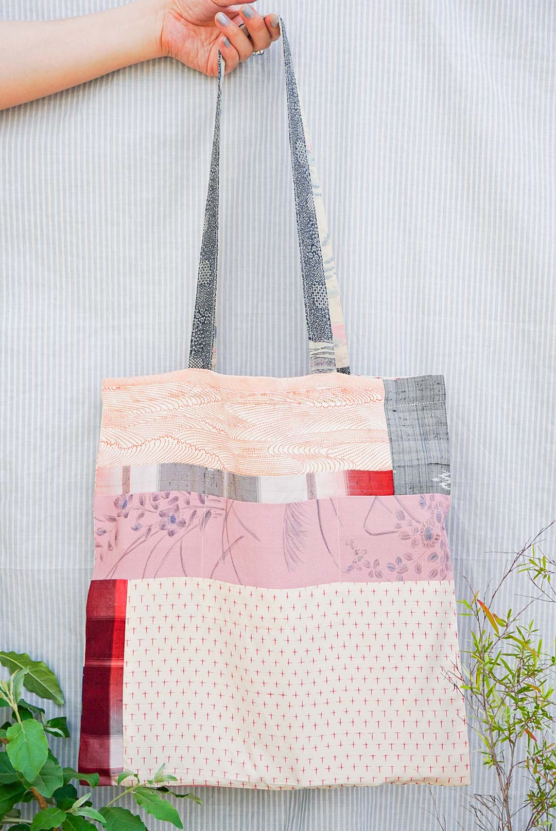 Kimono Patchwork Tote Bag A3-11