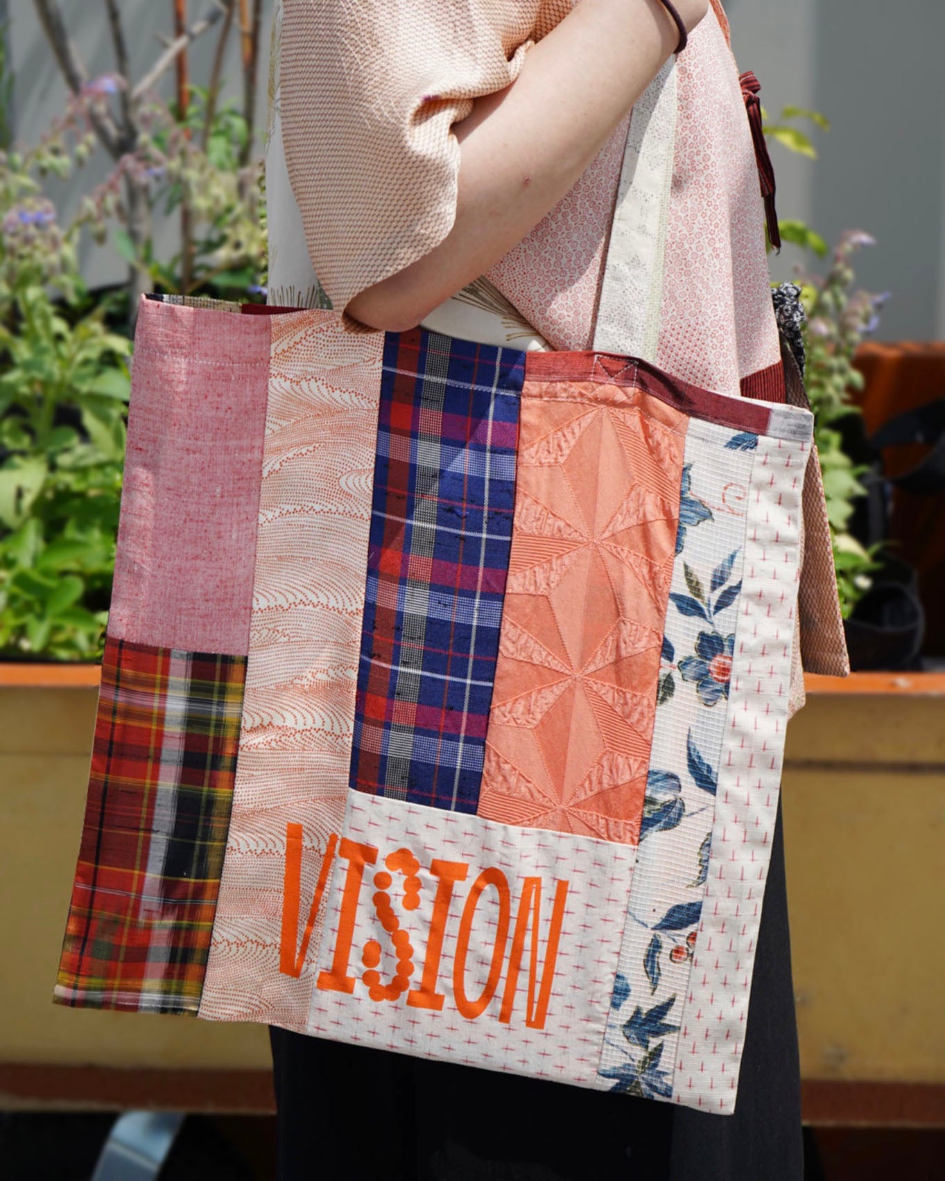 Kimono Patchwork Tote Bag A3-13