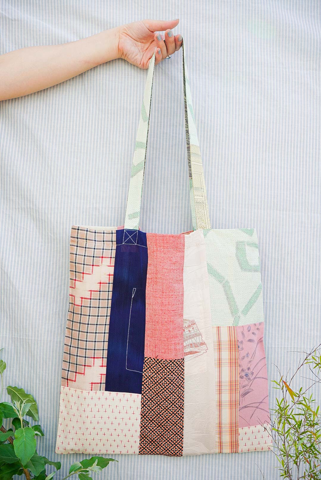 Kimono Patchwork Tote Bag A3-9