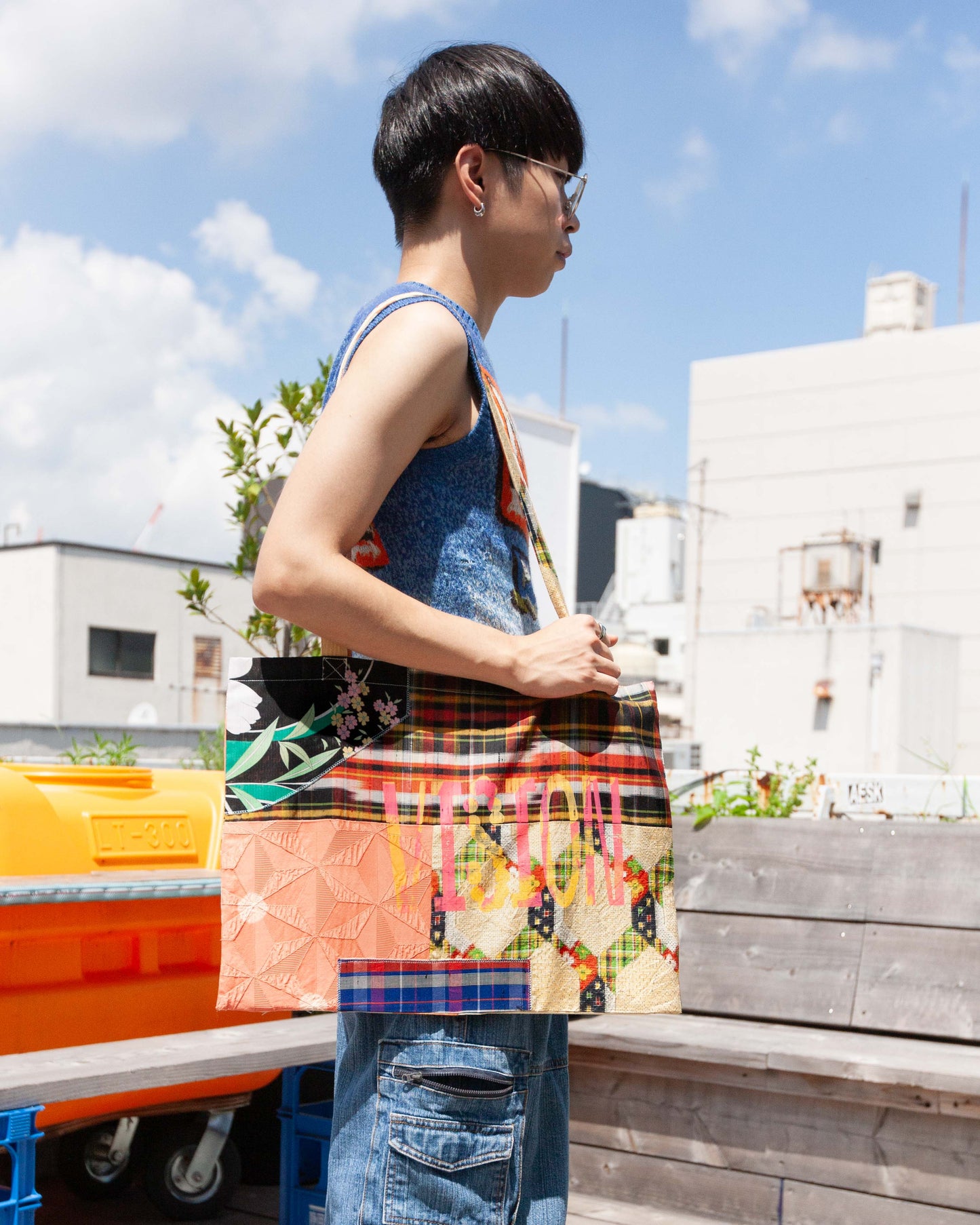 Kimono Patchwork Tote Bag A3-17
