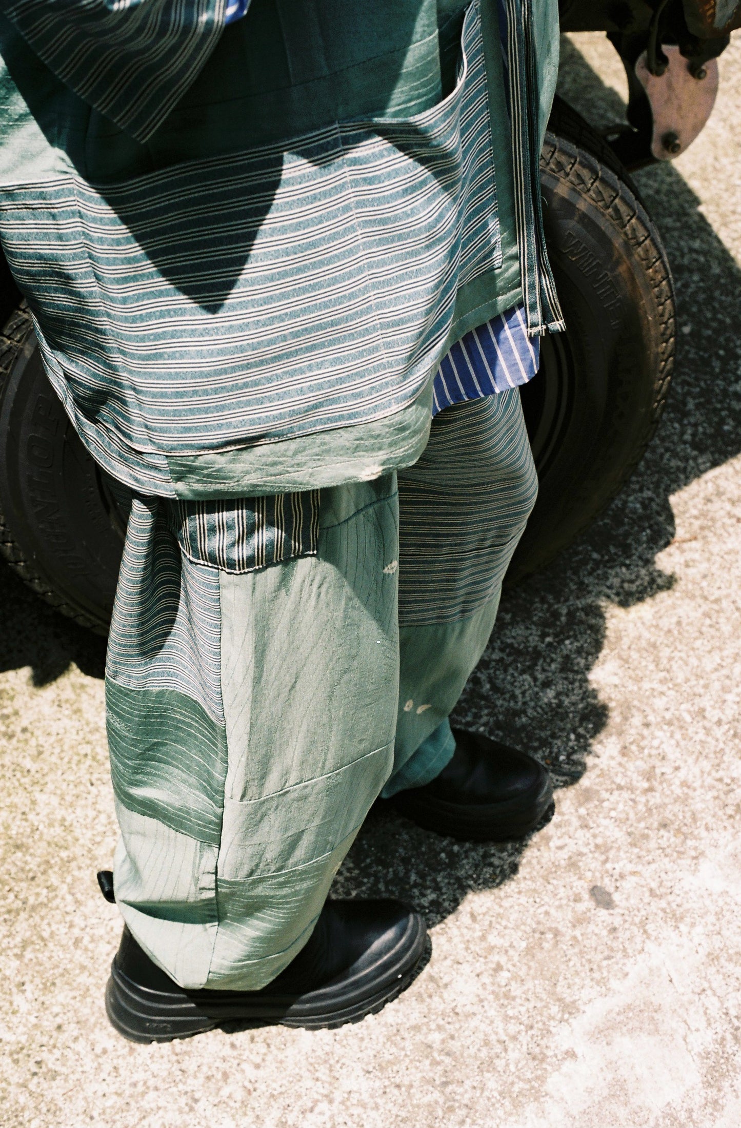 Kimono Working Pants - Green 02 L