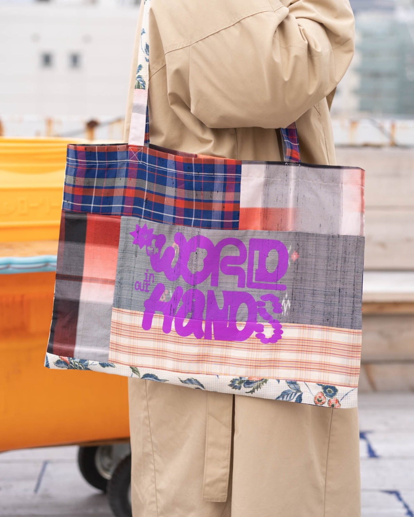 Kimono Patchwork Tote Bag A3-1