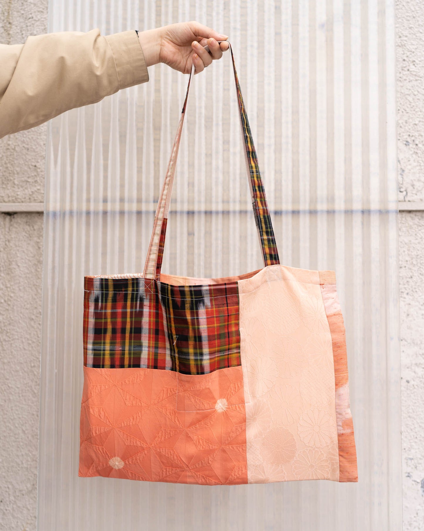 Kimono Patchwork Tote Bag A3-2