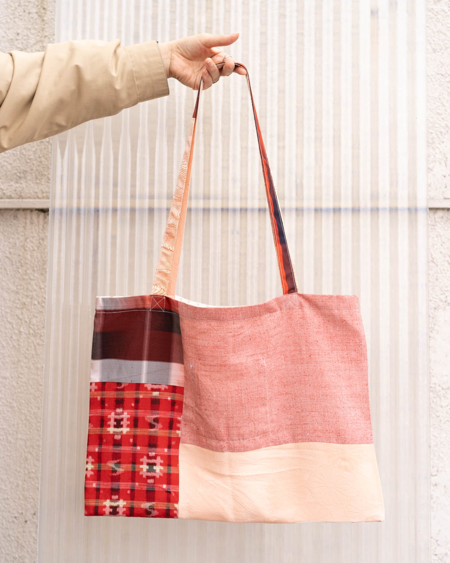 Kimono Patchwork Tote Bag A3-3