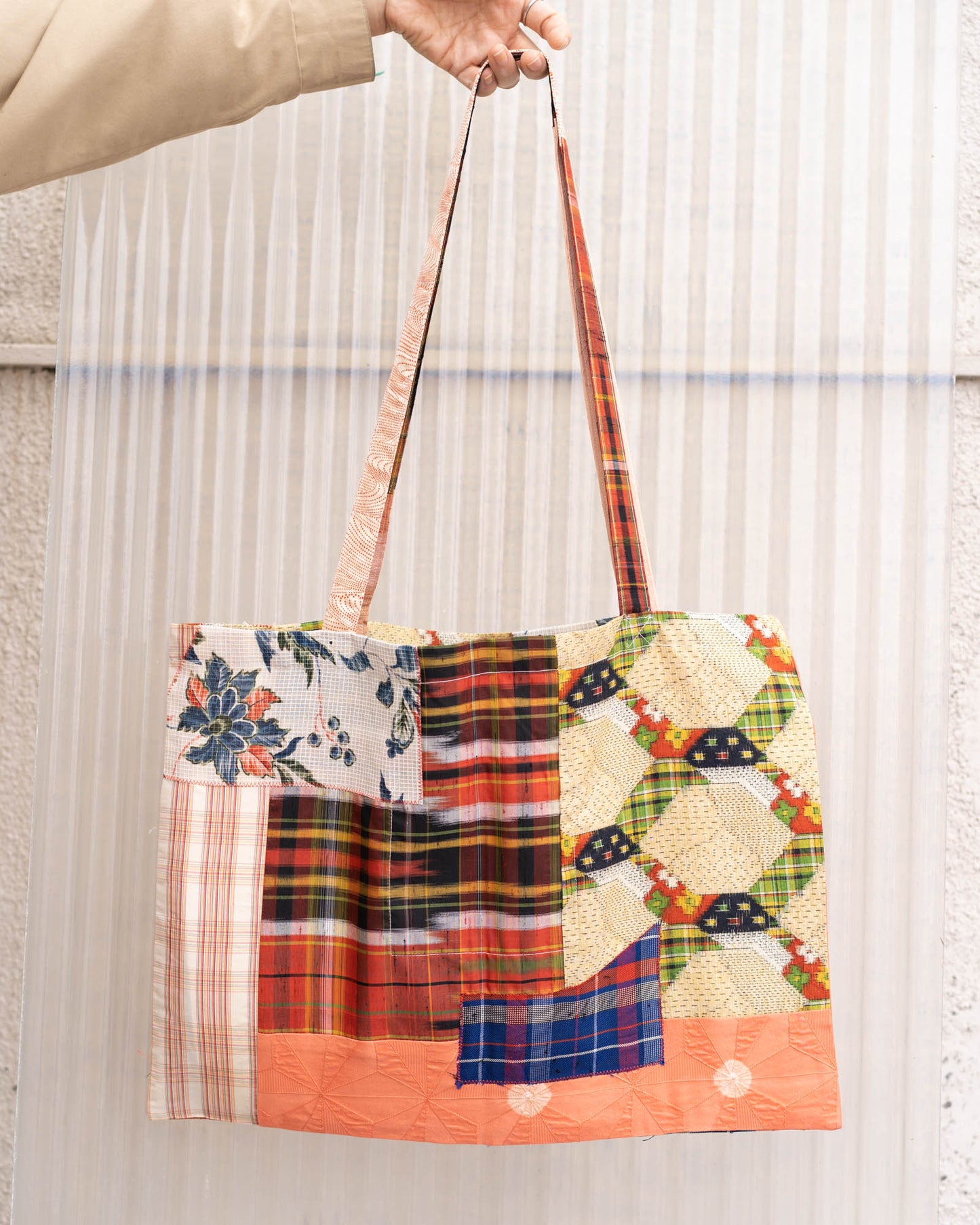 Kimono Patchwork Tote Bag A3-4