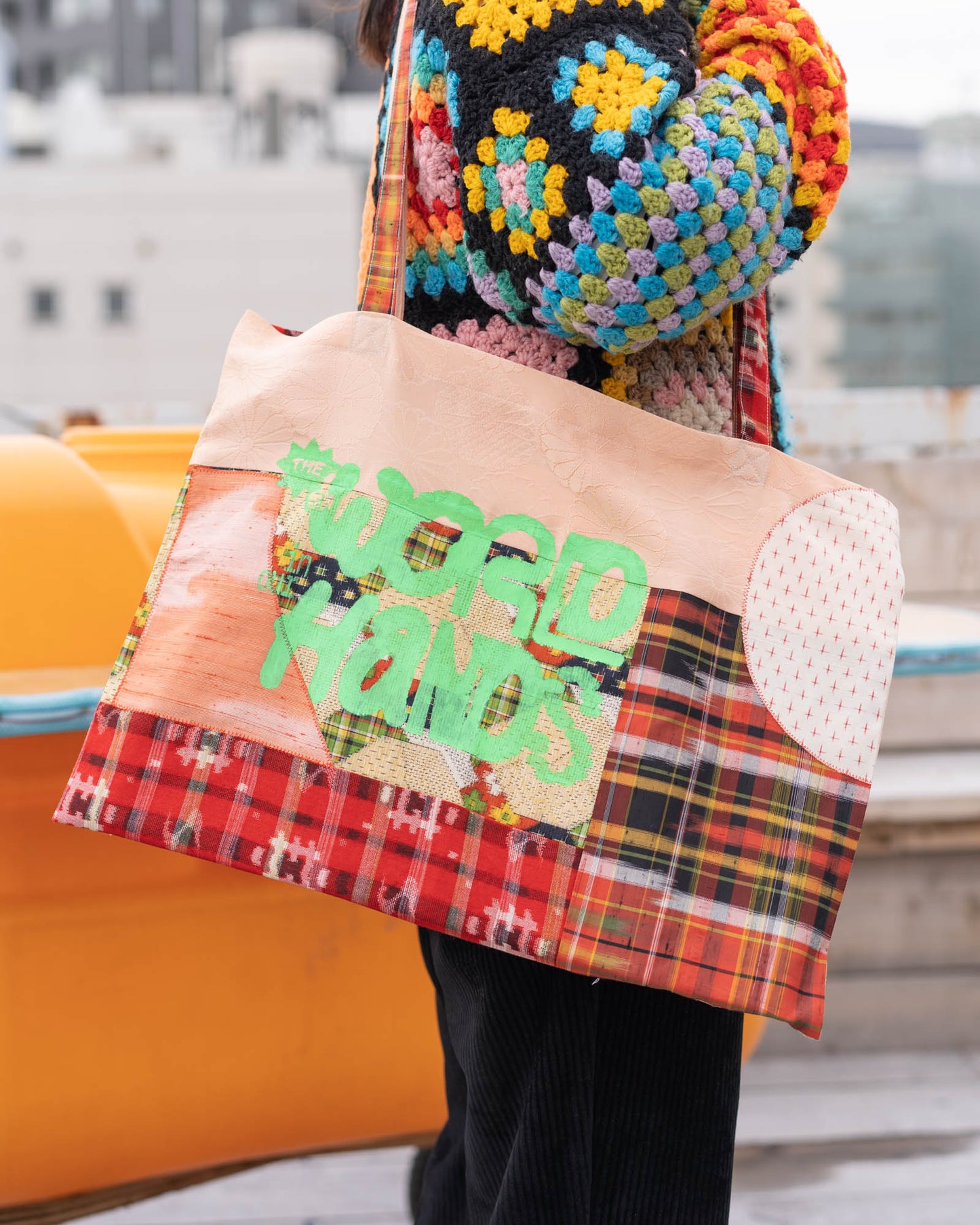 Kimono Patchwork Tote Bag A3-5