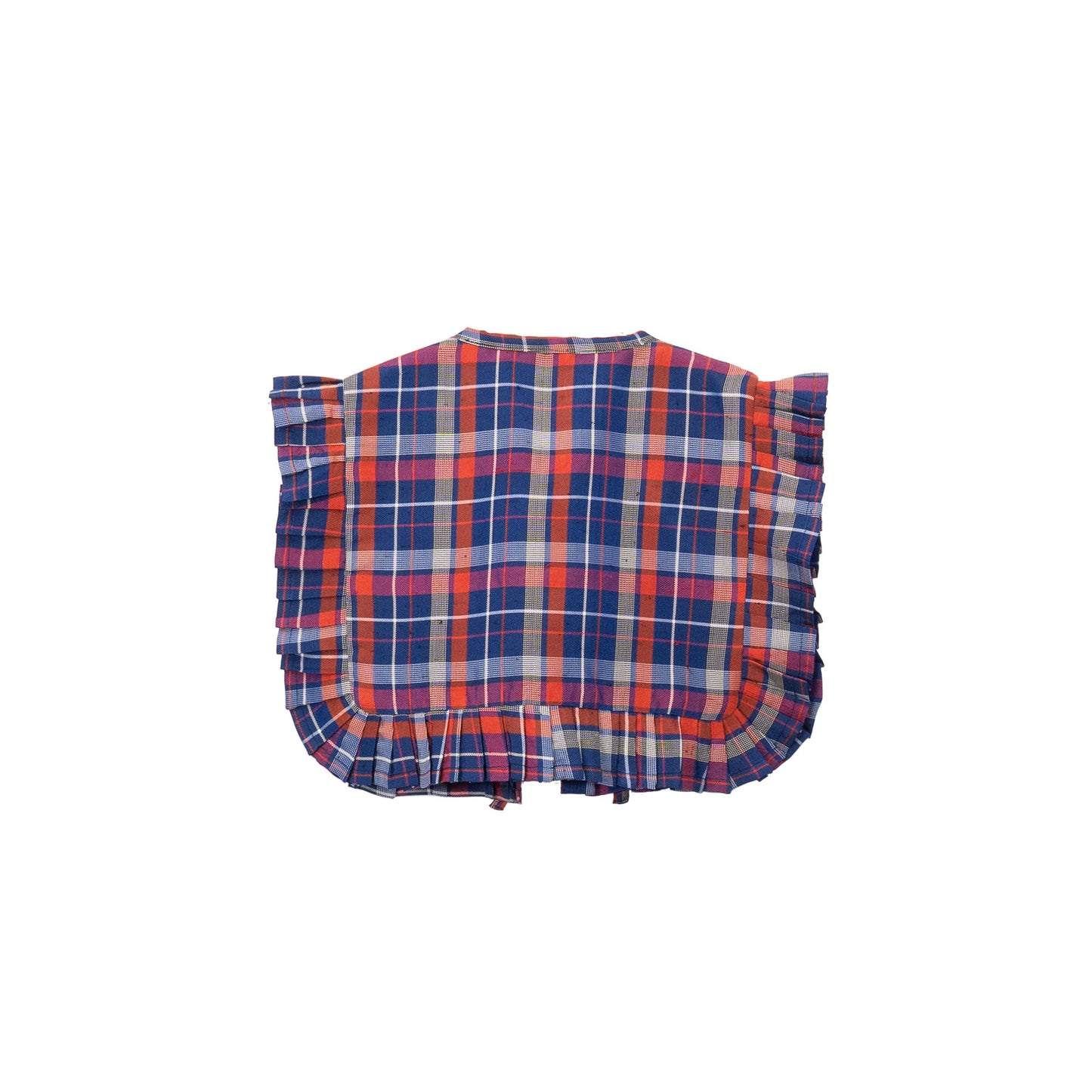 Kimono Pleats Collar Bib - Strawberry 02