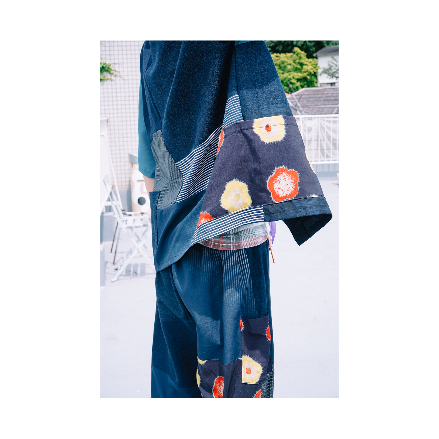 Kimono Working Shirts - Blue 02 M