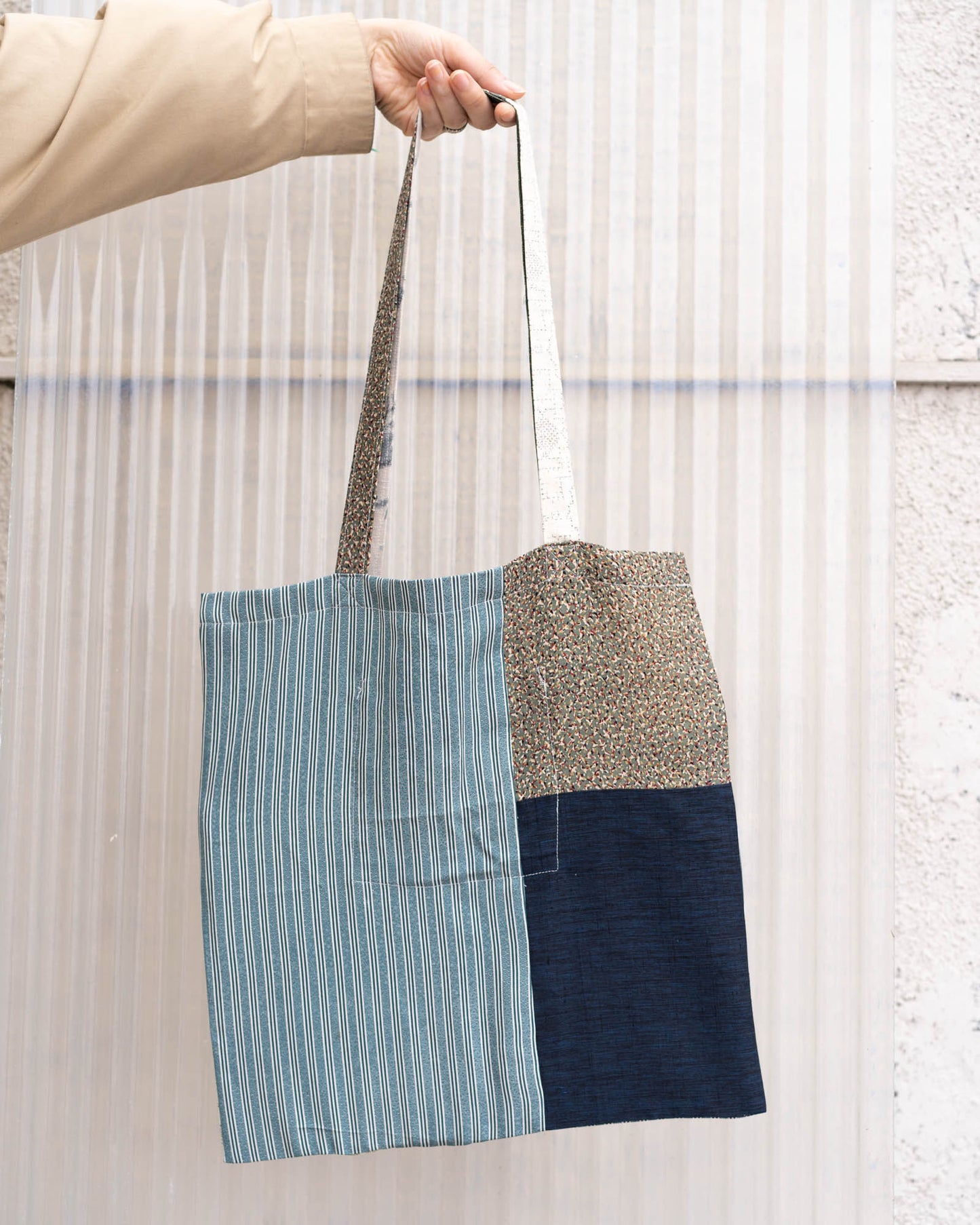 Kimono Patchwork Tote Bag A3-7