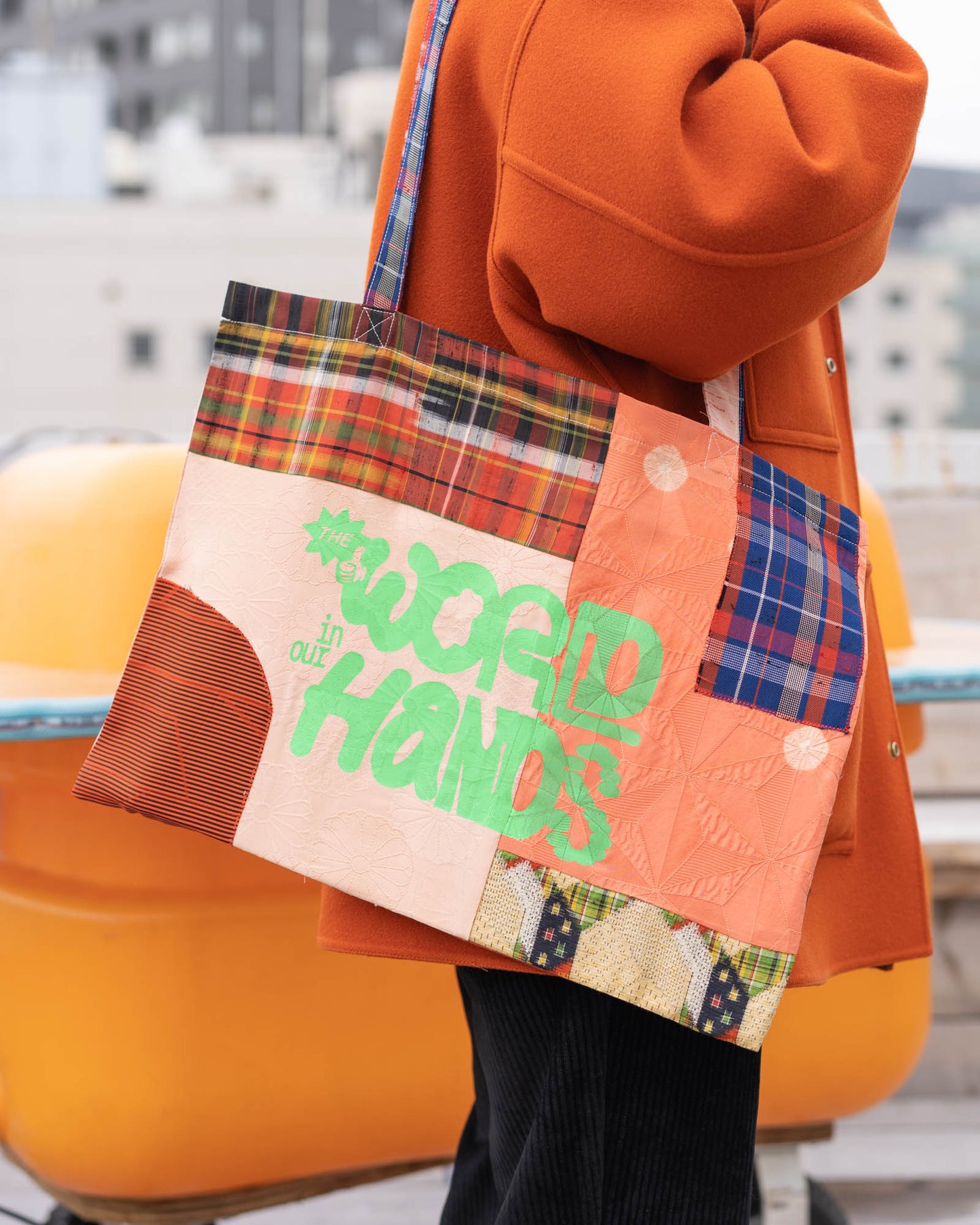 Kimono Patchwork Tote Bag A3-6