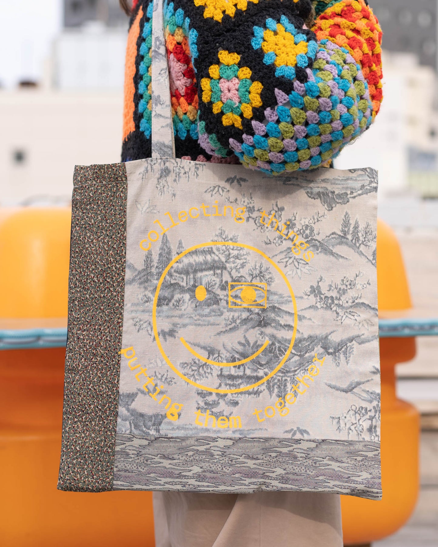 Kimono Patchwork Tote Bag A3-8