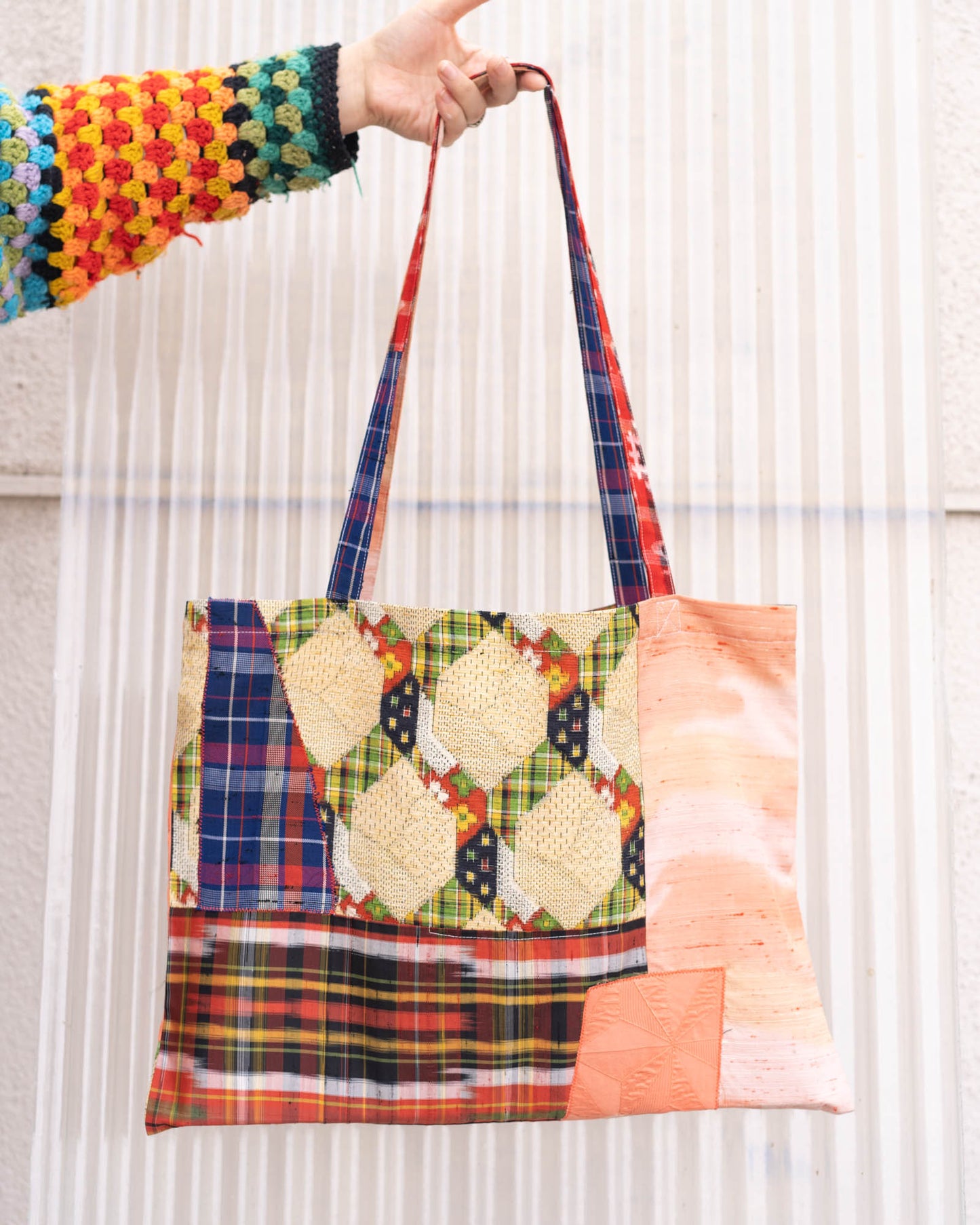 Kimono Patchwork Tote Bag A3-6