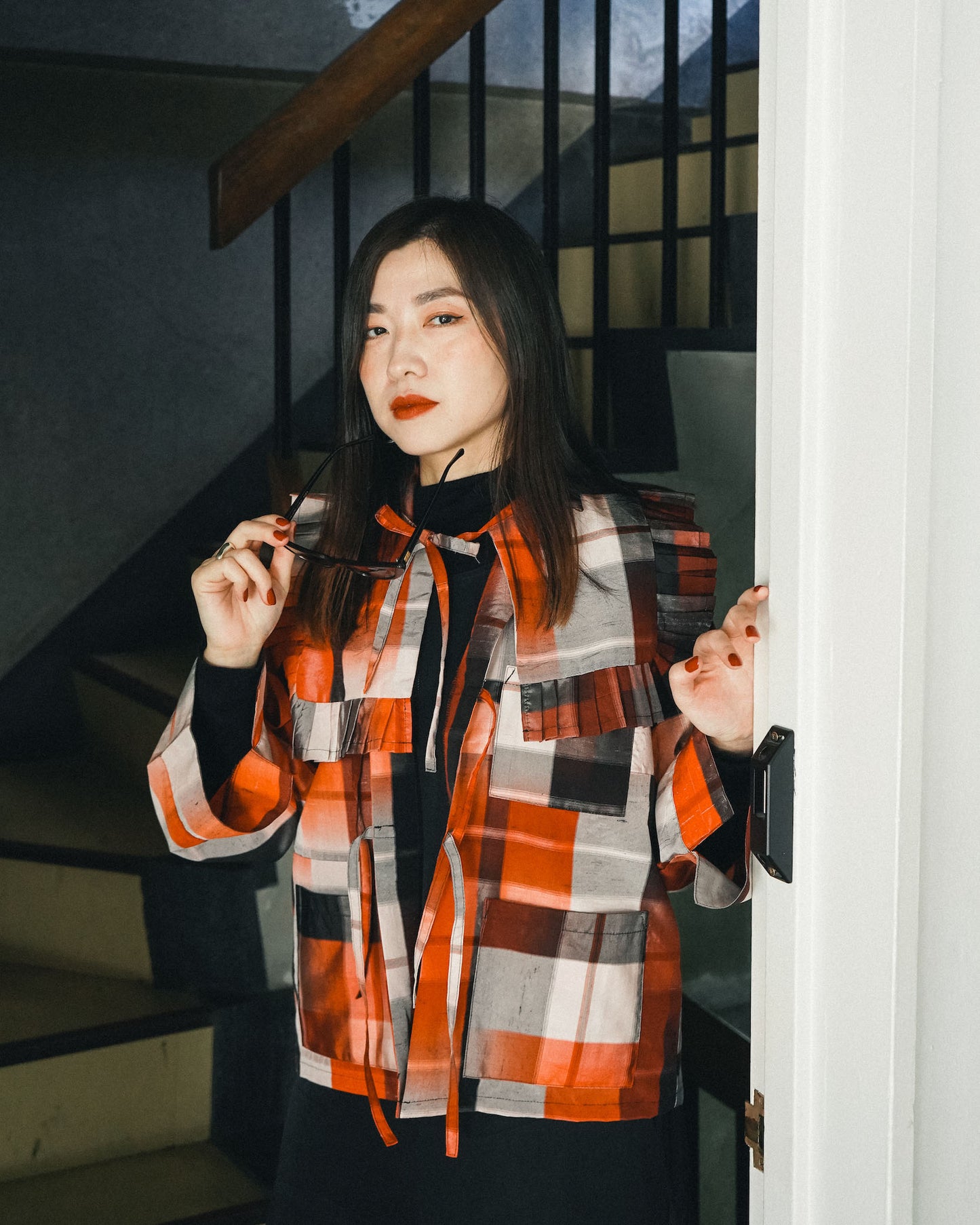 Kimono Long Sleeve Shirt - Strawberry 04 M