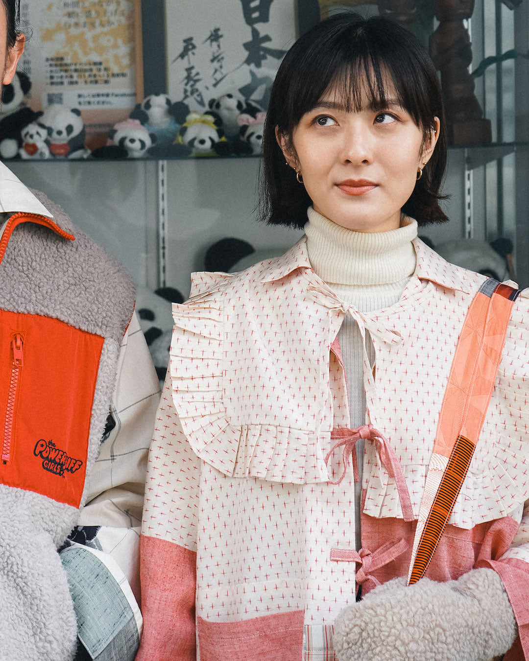 Kimono Long Sleeve Shirt - Strawberry 03 L