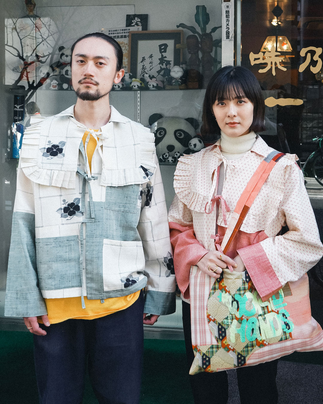 Kimono Long Sleeve Shirt - Strawberry 03 L