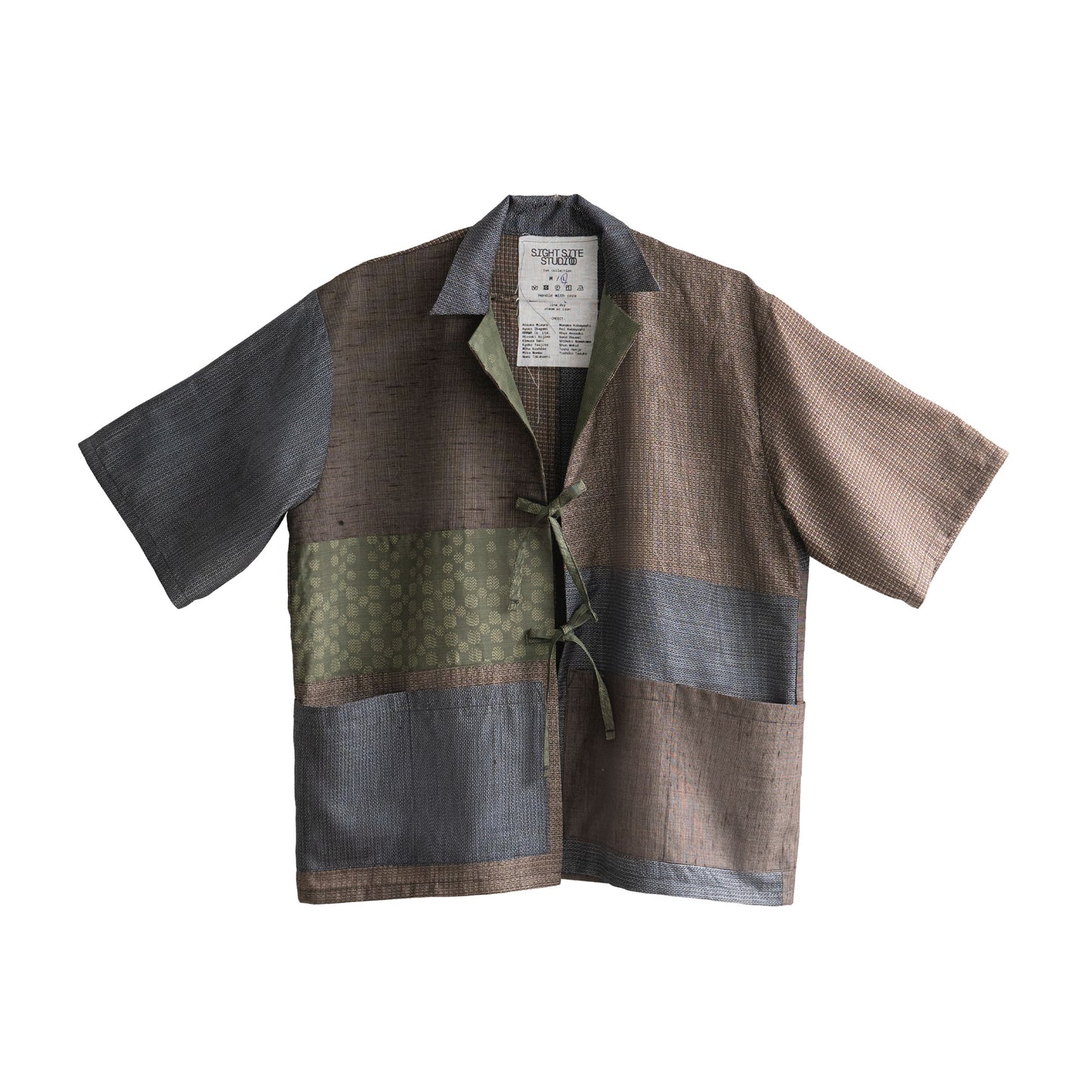 Kimono Working Shirts - Brown 02 L