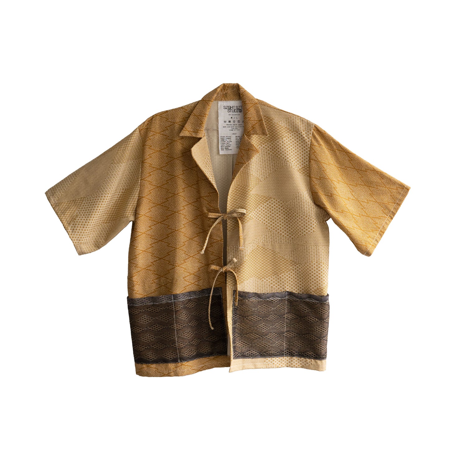 Kimono Working Shirts - Brown 04 L