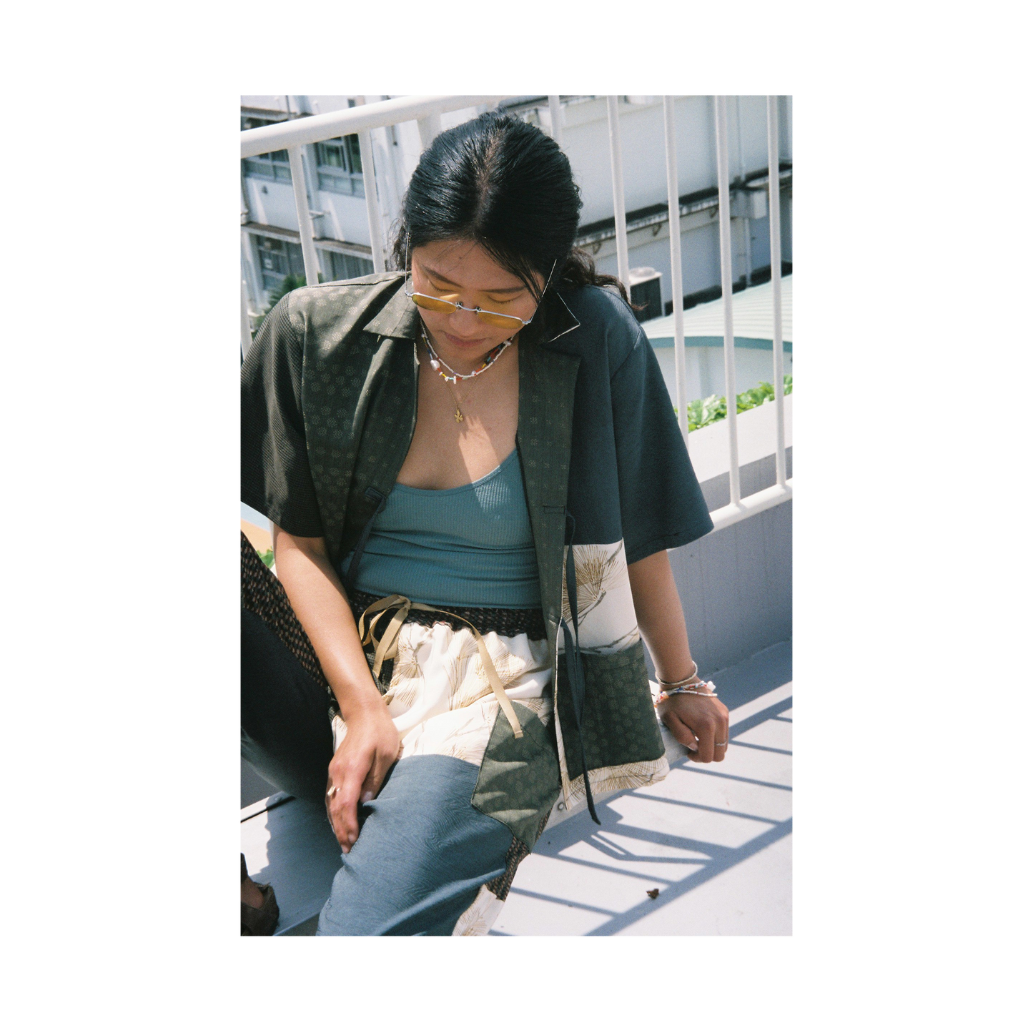 Kimono Working Shirts - Green 04 M