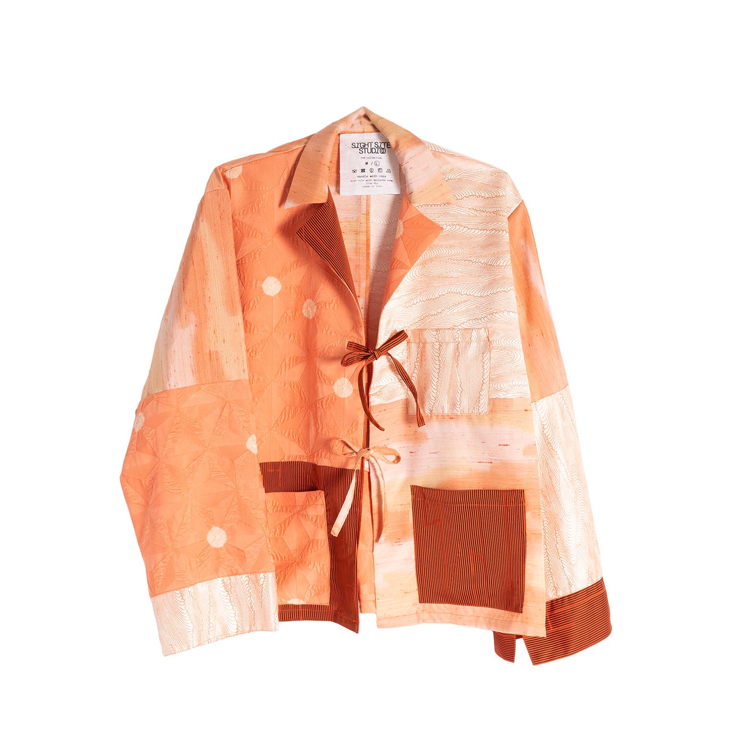 Kimono Long Sleeve Shirt - Peach 03 L