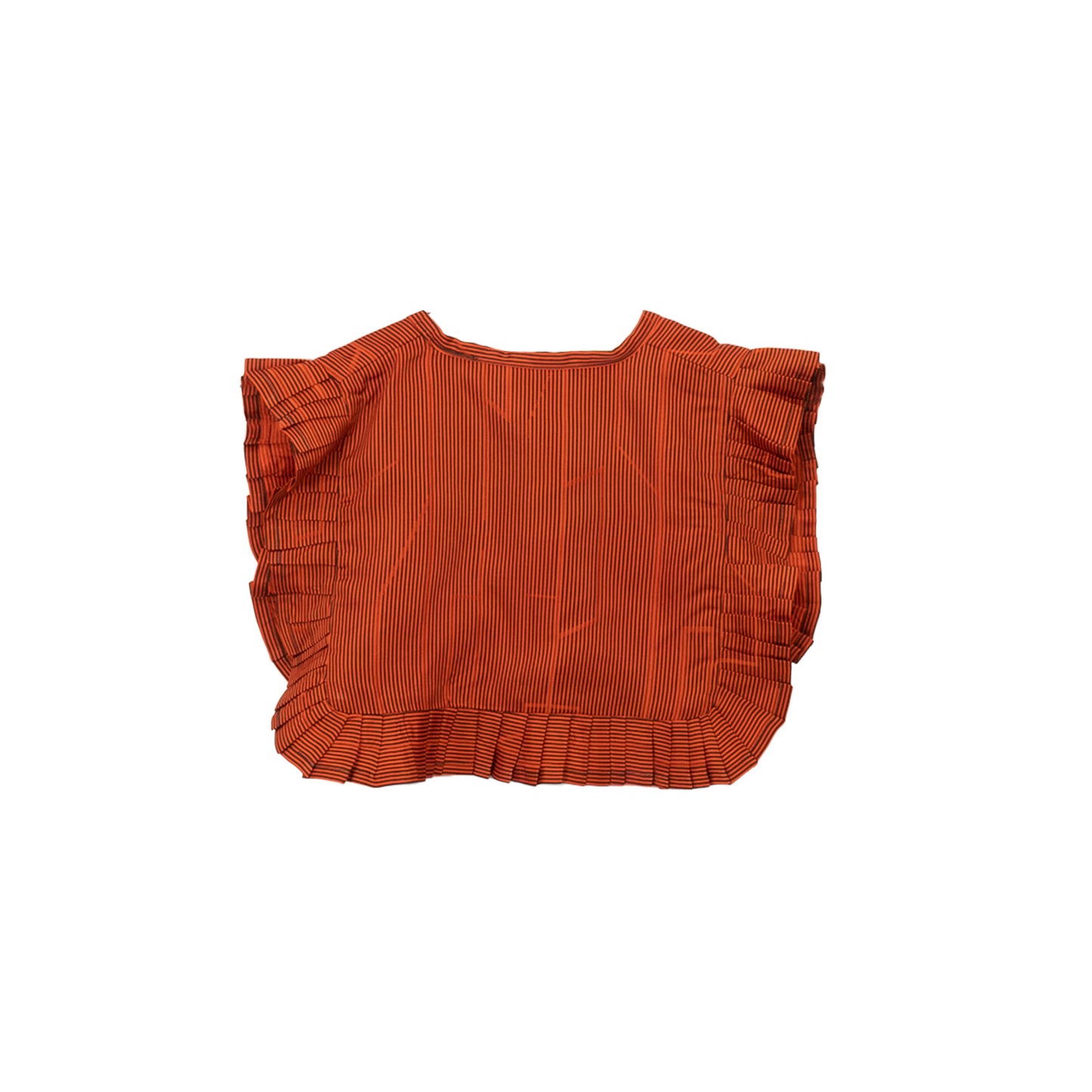 Kimono Pleats Collar Bib - Peach 02