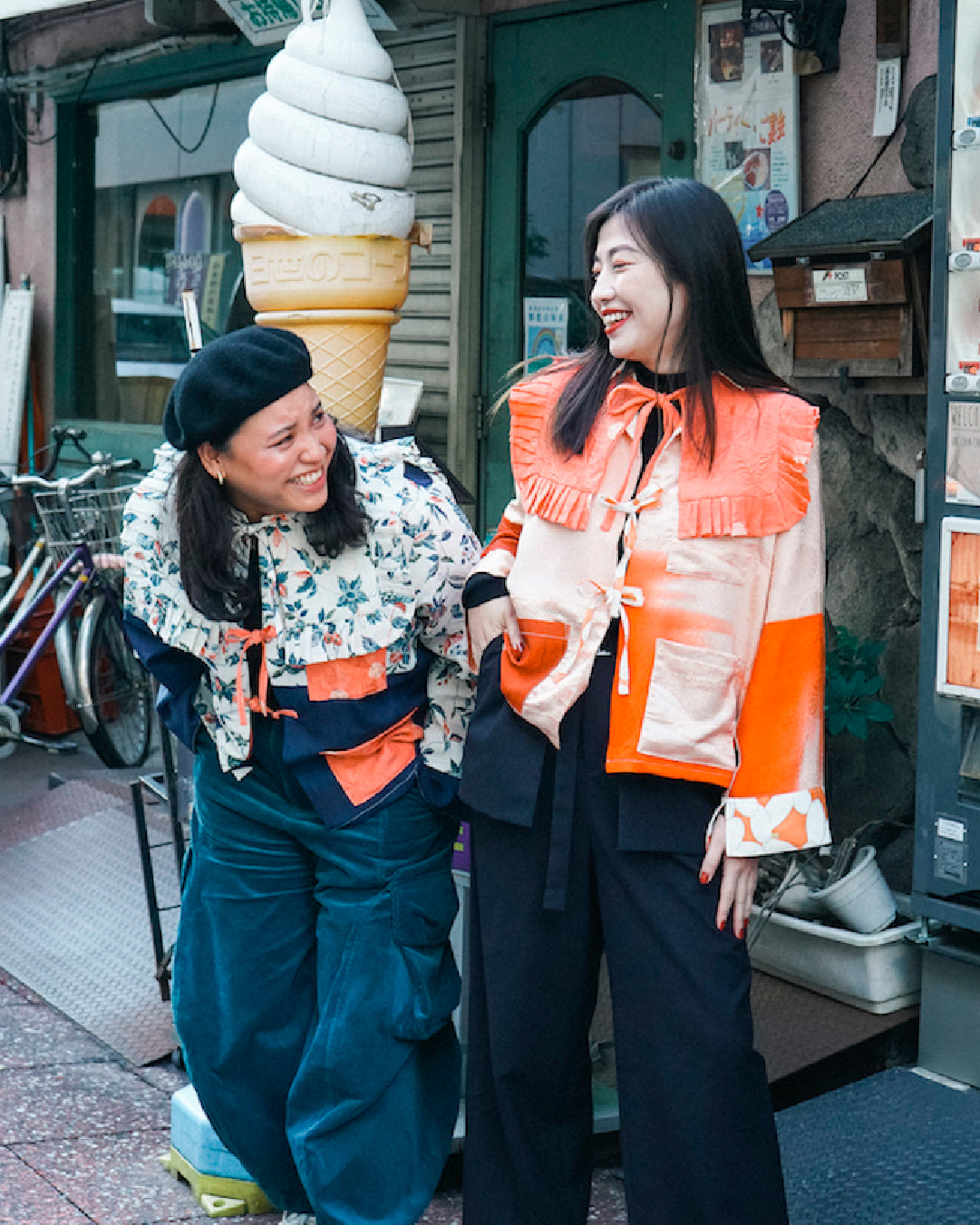 Kimono Long Sleeve Shirt - Peach 02 M