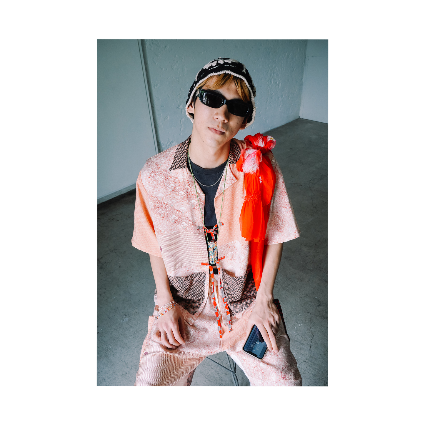 Kimono Working Pants - Pink 02 L