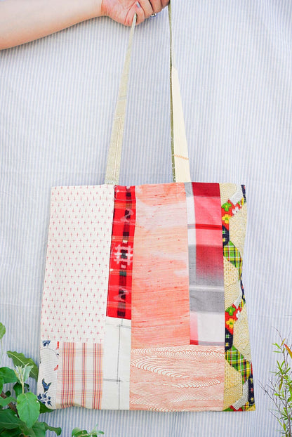 Kimono Patchwork Tote Bag A3-13