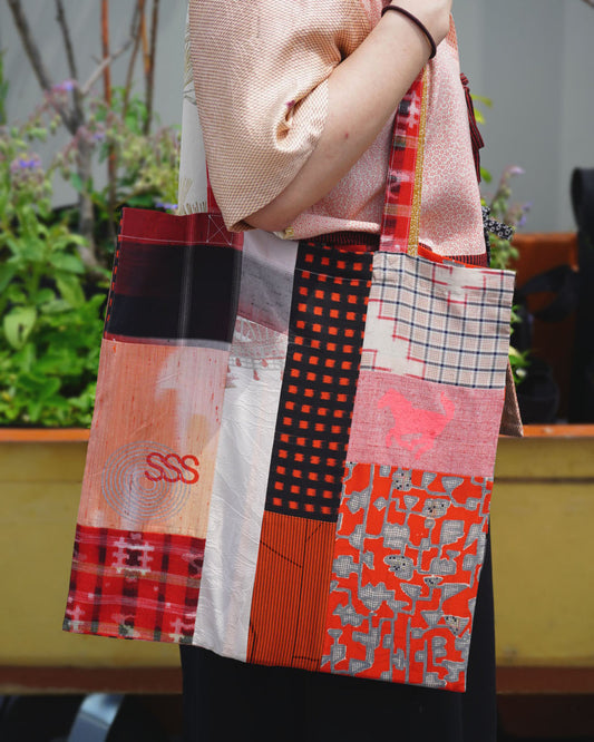 Kimono Patchwork Tote Bag A3-14