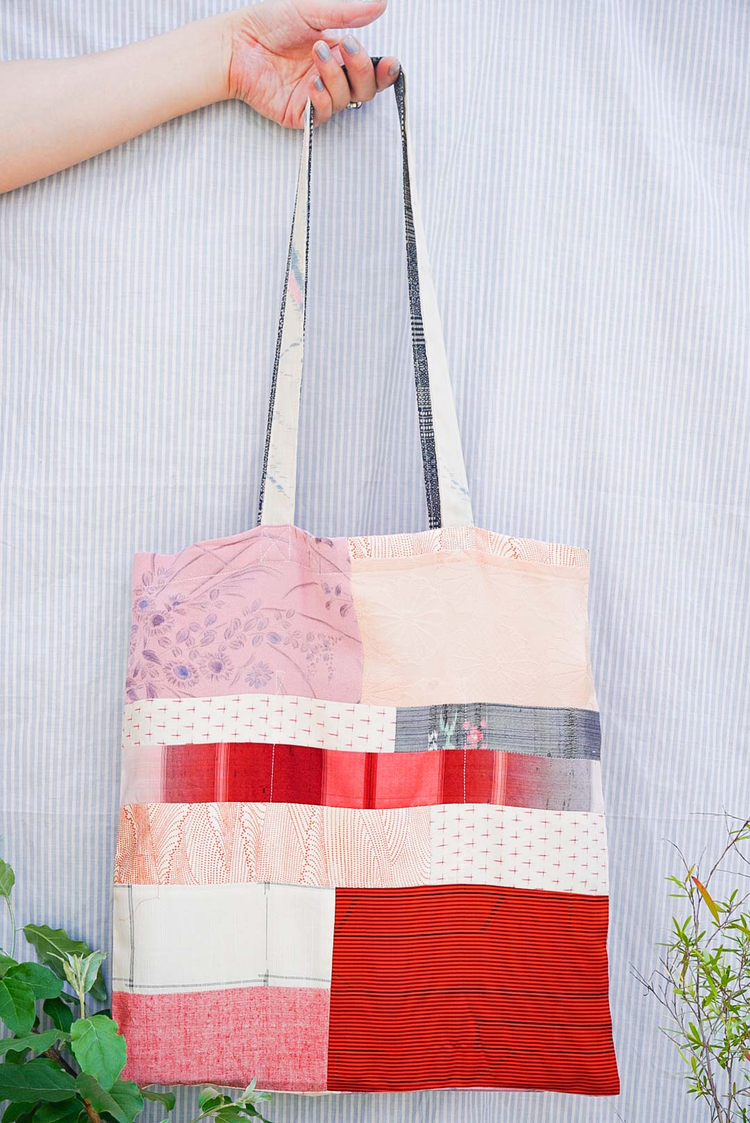 Kimono Patchwork Tote Bag A3-15