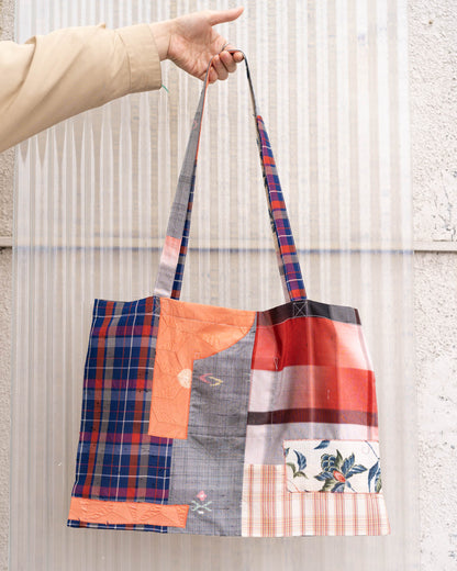 Kimono Patchwork Tote Bag A3-1