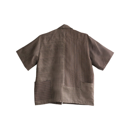 Kimono Working Shirts - Brown 01 M