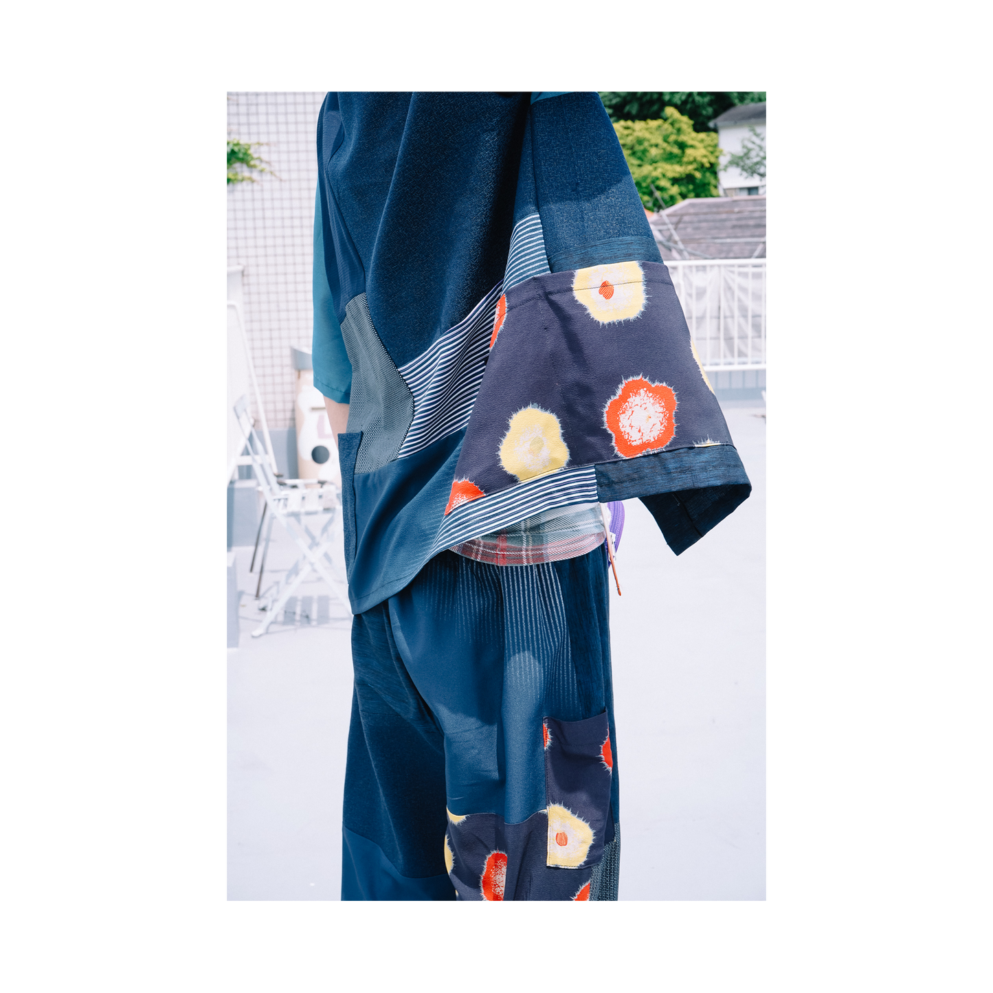 Kimono Working Shirts - Blue 02 L