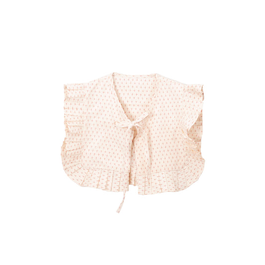 Kimono Pleats Collar Bib - Strawberry 03