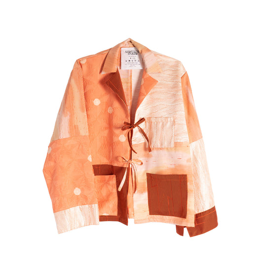 Kimono Long Sleeve Shirt - Peach 03 L