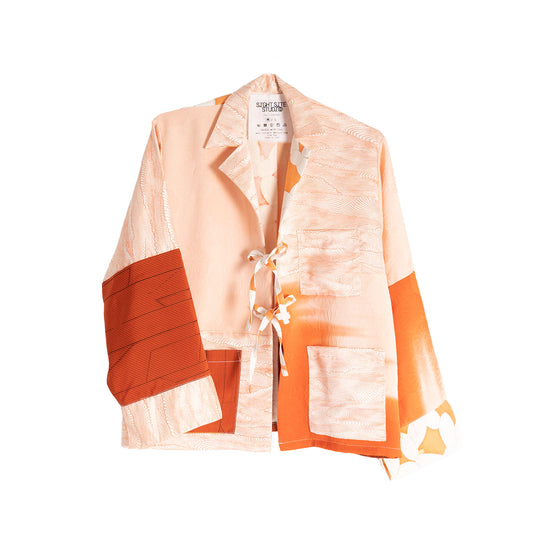 Kimono Long Sleeve Shirt - Peach 02 M