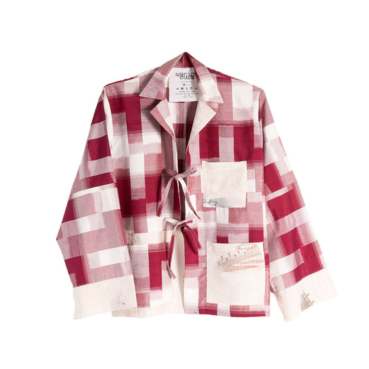 Kimono Long Sleeve Shirt - Peach 01 M